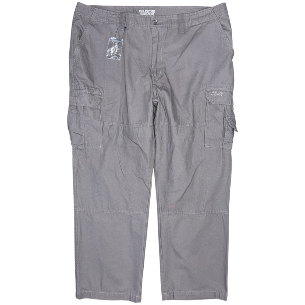 NWOT Guide Gear Cargo Canvas Pants Gray Sz 42 x 29.5 Outdoor Work Utility Cotton